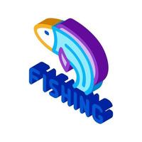 fishing business isometric icon vector illustration