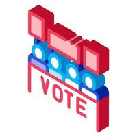 Election isometric icon vector illustration