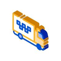 Online Chat Taxi Pricing Agreement isometric icon vector illustration