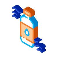 Medicine Bottle Biohacking isometric icon vector illustration