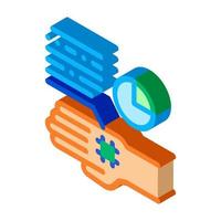 Skin Cell Biohacking isometric icon vector illustration