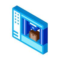 manufacturing 3d printer isometric icon vector illustration