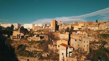 Aerial view of ancient Constantine, Algeria video