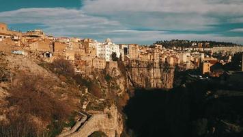 Aerial view of ancient Constantine, Algeria video