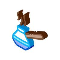 pot for boil coffee isometric icon vector illustration