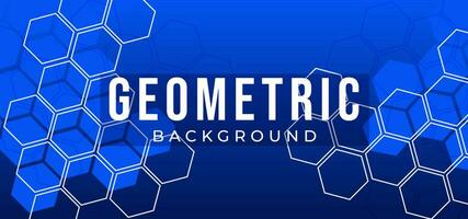 Geometric abstract baground with hexagon style vector