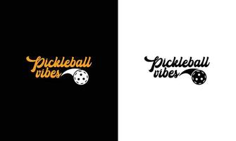 diseño de camiseta con cita de pickleball, tipografía vector