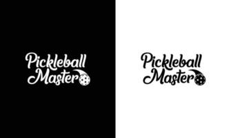 diseño de camiseta con cita de pickleball, tipografía vector