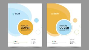 Cover design for annual report and business catalog, magazine, flyer or booklet. Brochure template layout. A4 cover vector EPS-10