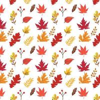 Seamless pattern with leaves. Vector illustration.