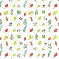 Seamless pattern with leaves. Vector illustration.