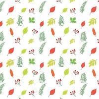 Seamless pattern with leaves. Vector illustration.