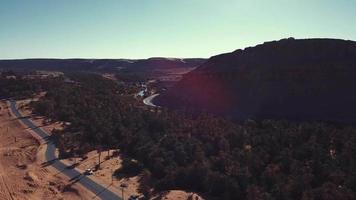 Aerial view of the Sahara Desert, near Taghit, Algeria video