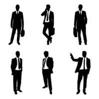 Vector illustration of a businessman on white background