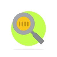 Code Code Search Magnifier Magnifying Abstract Circle Background Flat color Icon vector