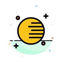 Astronomy Planet Space Abstract Flat Color Icon Template vector