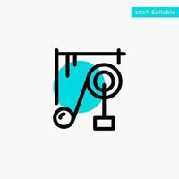 Device Machine Science Science Machine turquoise highlight circle point Vector icon