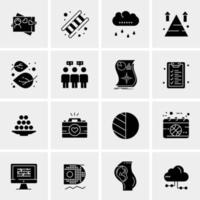 16 Universal Business Icons Vector Creative Icon Illustration to use in web and Mobile Related project