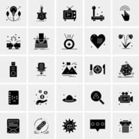 25 iconos de negocios universales vector ilustración de icono creativo para usar en proyectos relacionados con la web y dispositivos móviles