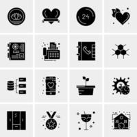 16 Universal Business Icons Vector Creative Icon Illustration to use in web and Mobile Related project