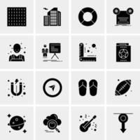 16 Universal Business Icons Vector Creative Icon Illustration to use in web and Mobile Related project