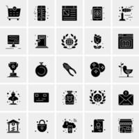 25 iconos de negocios universales vector ilustración de icono creativo para usar en proyectos relacionados con la web y dispositivos móviles