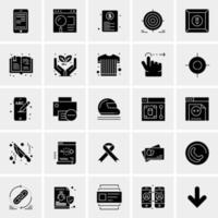 25 iconos de negocios universales vector ilustración de icono creativo para usar en proyectos relacionados con la web y dispositivos móviles