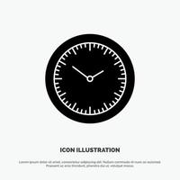 Time Watch Minutes Timer solid Glyph Icon vector