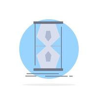 Access clock early sand clock time Flat Color Icon Vector