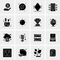 16 Universal Business Icons Vector Creative Icon Illustration to use in web and Mobile Related project