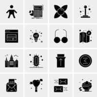 16 Universal Business Icons Vector Creative Icon Illustration to use in web and Mobile Related project