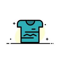 Shirt Tshirt Cloth Uniform  Business Flat Line Filled Icon Vector Banner Template