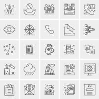 25 Universal Business Icons Vector Creative Icon Illustration to use in web and Mobile Related project