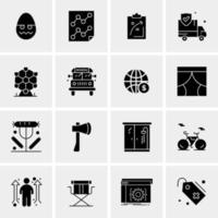 16 Universal Business Icons Vector Creative Icon Illustration to use in web and Mobile Related project