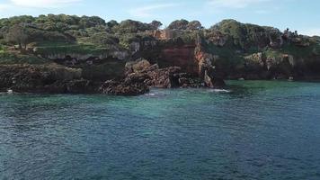 vue aérienne de la ville antique de tipaza, algérie video