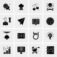 16 Universal Business Icons Vector Creative Icon Illustration to use in web and Mobile Related project