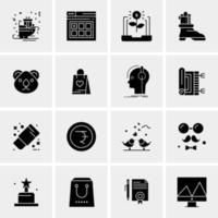 16 Universal Business Icons Vector Creative Icon Illustration to use in web and Mobile Related project