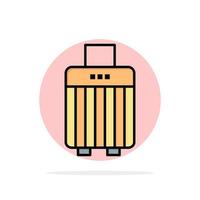 Bag Luggage Handbag Buy Abstract Circle Background Flat color Icon vector