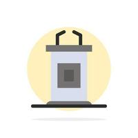 Desk Conference Meeting Professor Abstract Circle Background Flat color Icon vector