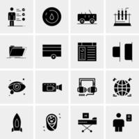 16 Universal Business Icons Vector Creative Icon Illustration to use in web and Mobile Related project