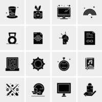 16 Universal Business Icons Vector Creative Icon Illustration to use in web and Mobile Related project