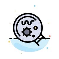 Germs Laboratory Magnifier Science Abstract Flat Color Icon Template vector