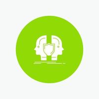Man Face Dual Identity Shield vector