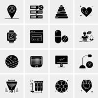 16 Universal Business Icons Vector Creative Icon Illustration to use in web and Mobile Related project