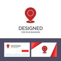 Creative Business Card and Logo template Location Map Mark Marker Pin Place Point Pointer Vector Illustration