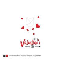 Happy Valentines Day Card Vector Lettering Background