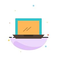 Computer Desktop Device Hardware Pc Abstract Flat Color Icon Template vector