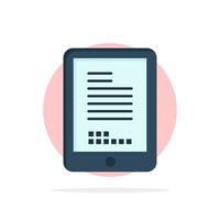 Mobile Coding Hardware Cell Abstract Circle Background Flat color Icon vector