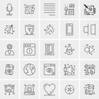 25 Universal Business Icons Vector Creative Icon Illustration to use in web and Mobile Related project