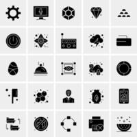 25 iconos de negocios universales vector ilustración de icono creativo para usar en proyectos relacionados con la web y dispositivos móviles